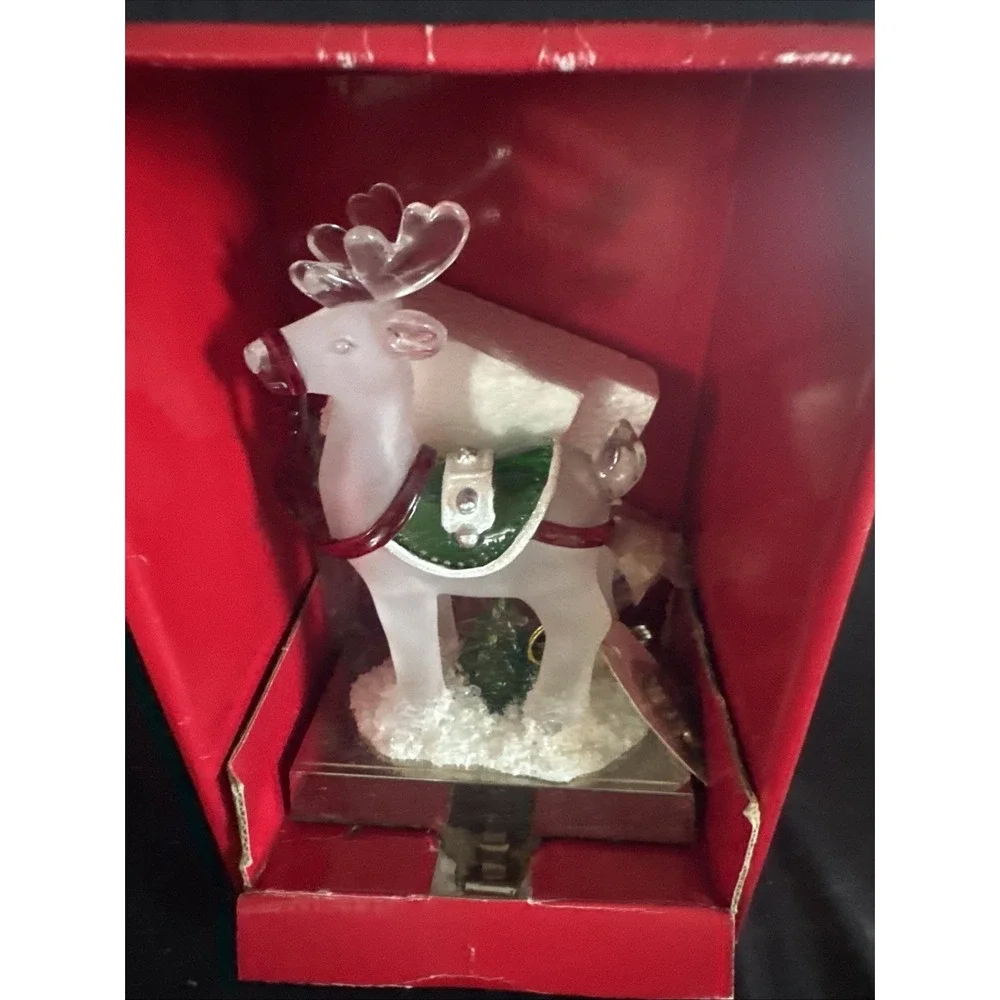 Macy's 2009 Holiday Lane Reindeer Christmas Stocking Holder Hanger 8